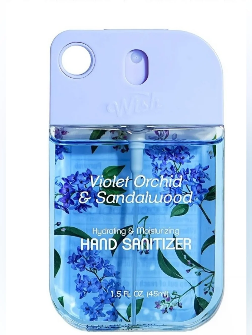 Wish Hand Sanitizer Spray Violet Orchid & Sandalwood Full Size 1.5oz New Sealed - Picture 4 of 4